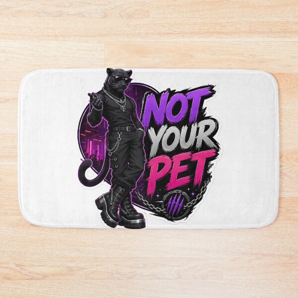 Item preview, Not Your Pet Goth Panther designed and sold by Furrenzy.