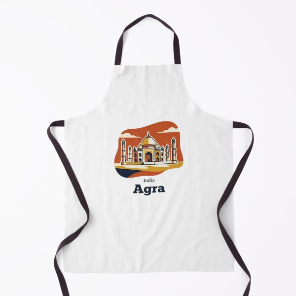 Item preview, Agra Taj Mahal Bold Retro Graphic Travel Art Print designed and sold by Inkworksbyshery.