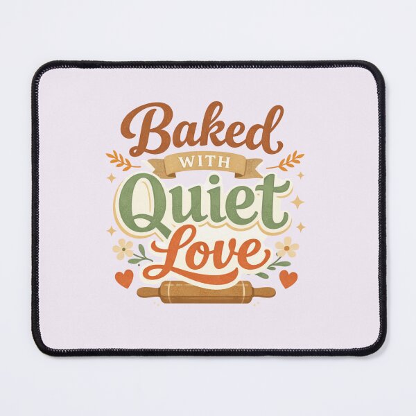 Item preview, Baked With Quiet Love Cozy Baking Kitchen Design designed and sold by PropGiantStudio.