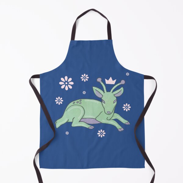 Item preview, Alien Doe — Whimsical Green Deer with Antenna Folk Art Illustration designed and sold by Whimsy Moth .