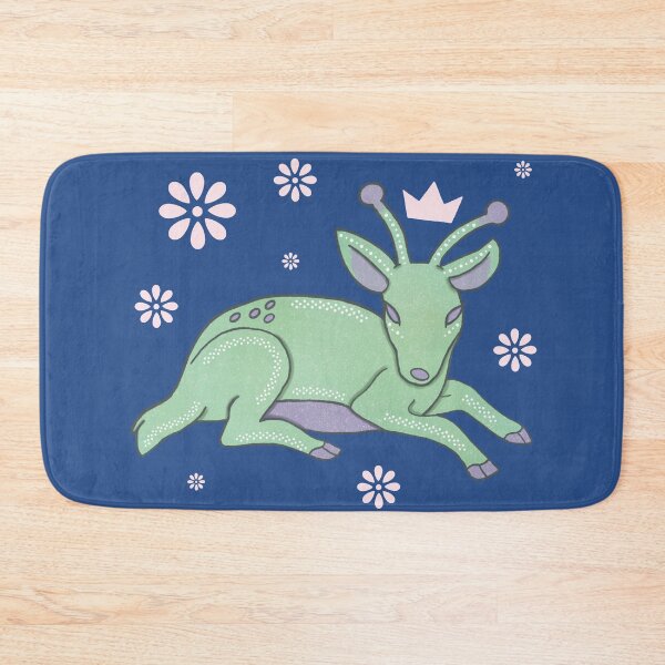 Item preview, Alien Doe — Whimsical Green Deer with Antenna Folk Art Illustration designed and sold by Whimsy Moth .