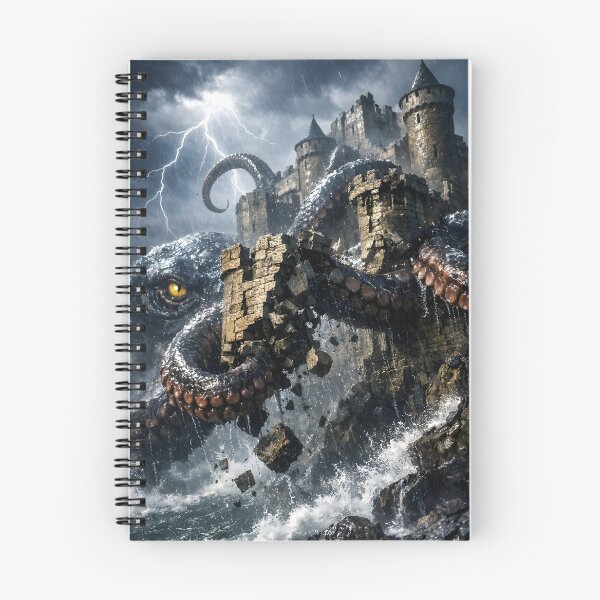 Item preview, The Kraken’s Reckoning – Storm‑Torn Castle Destruction designed and sold by TGMDesignsAUS.
