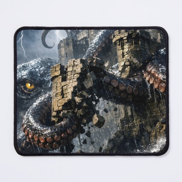 Item preview, The Kraken’s Reckoning – Storm‑Torn Castle Destruction designed and sold by TGMDesignsAUS.