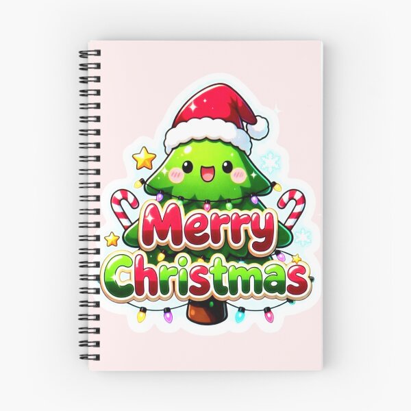 Item preview, Cute Kawaii Christmas Tree Sticker - Merry Christmas Neon Glow designed and sold by ExploreAura Studio.
