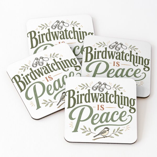 Item preview, Birdwatching Is Peace Nature Lover Binoculars Bird Design designed and sold by PropGiantStudio.