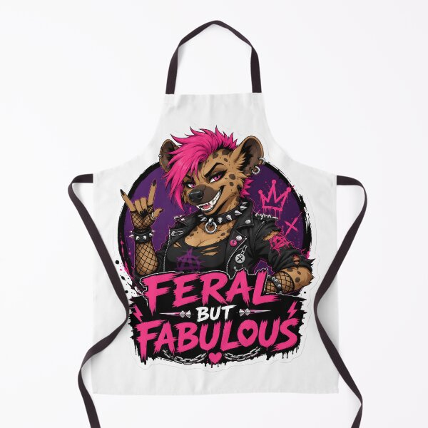 Item preview, Feral But Fabulous Punk Hyena designed and sold by Furrenzy.