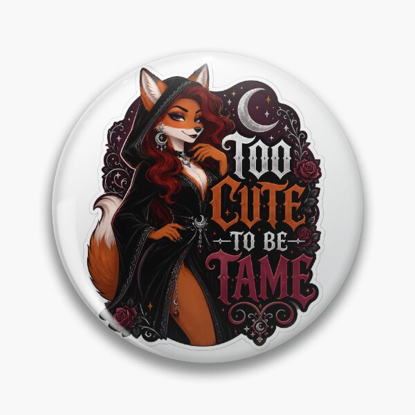 Item preview, Too Cute To Be Tame Goth Fox designed and sold by Furrenzy.