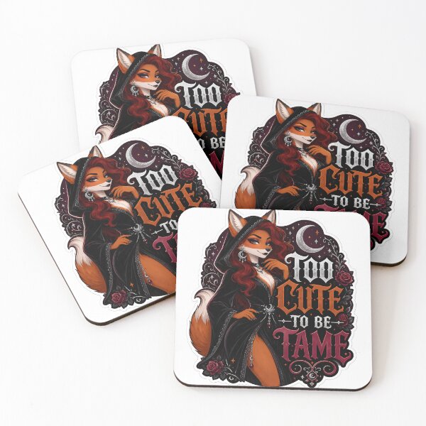 Item preview, Too Cute To Be Tame Goth Fox designed and sold by Furrenzy.
