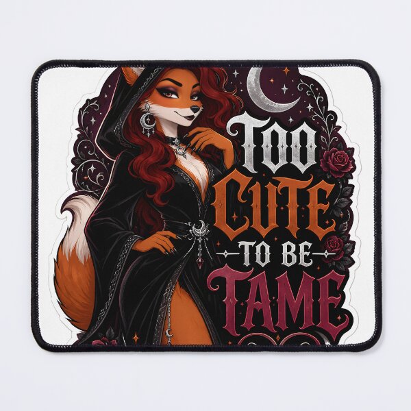 Item preview, Too Cute To Be Tame Goth Fox designed and sold by Furrenzy.