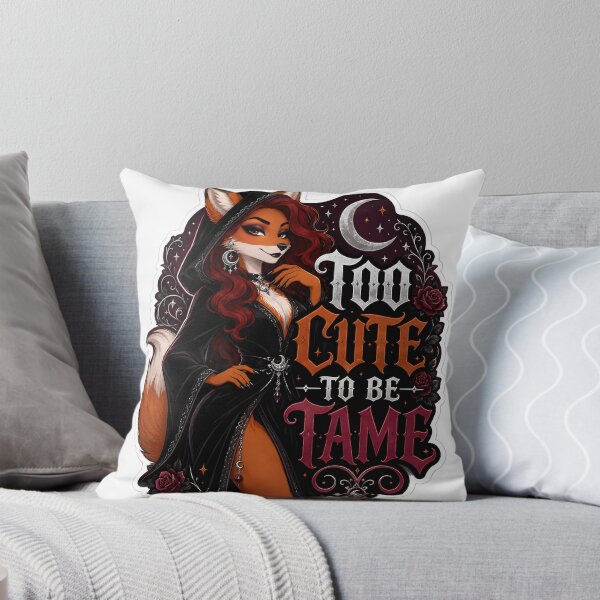 Item preview, Too Cute To Be Tame Goth Fox designed and sold by Furrenzy.