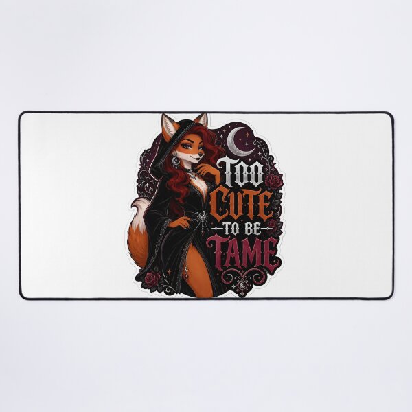 Item preview, Too Cute To Be Tame Goth Fox designed and sold by Furrenzy.