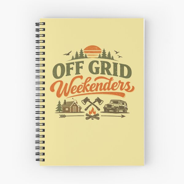Item preview, Off Grid Weekenders Rustic Cabin Camping Adventure Design designed and sold by PropGiantStudio.