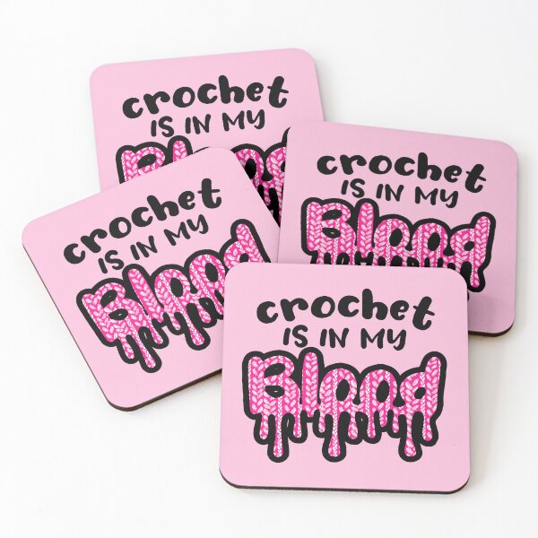Item preview, Funny crochet is in my blood dripping crochet stitching yarn crafts designed and sold by BigMRanch.