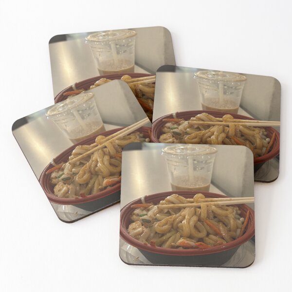 Item preview, Delicious Stir Fried Noodles with Iced Coffee Cafe Comfort Food designed and sold by clicksbyAnanya.