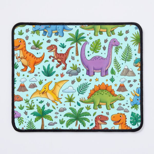 Item preview, Happy Dinosaurs Merging Reality Fantasy Artistic Expression designed and sold by ART ATTACK ZONE.
