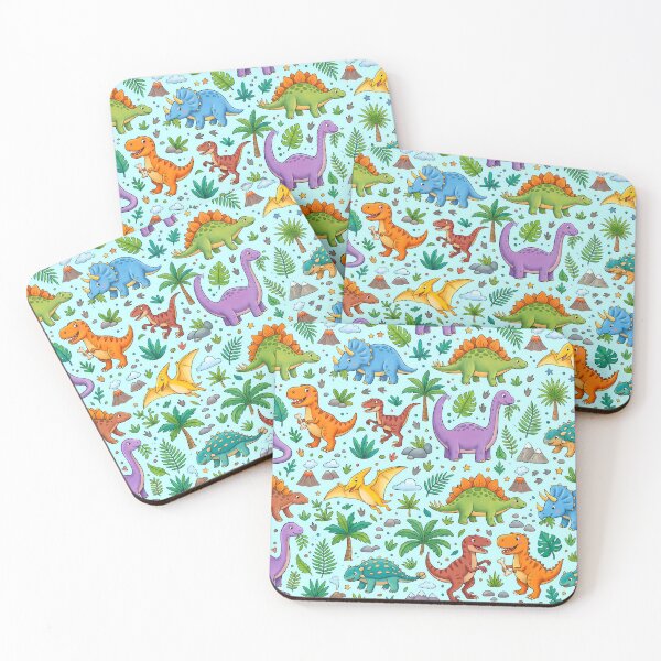 Item preview, Happy Dinosaurs Merging Reality Fantasy Artistic Expression designed and sold by ART ATTACK ZONE.