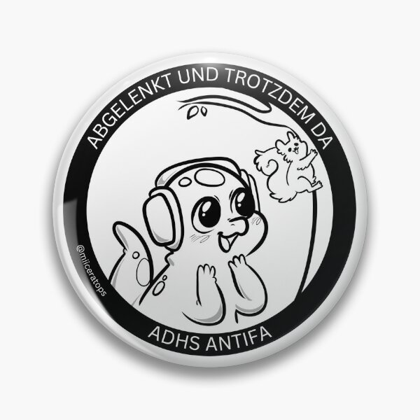 Item preview, Distracted and yet still there, ADHD, Antifa, dinosaurs designed and sold by Miiceratops.