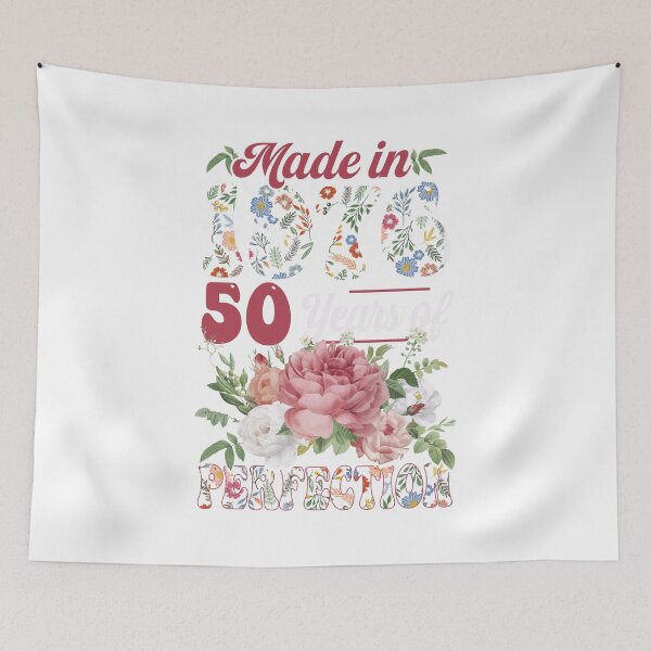 Item preview, 50 Years Old Made in 1976 50th Birthday Floral Women  designed and sold by FernaRoje.