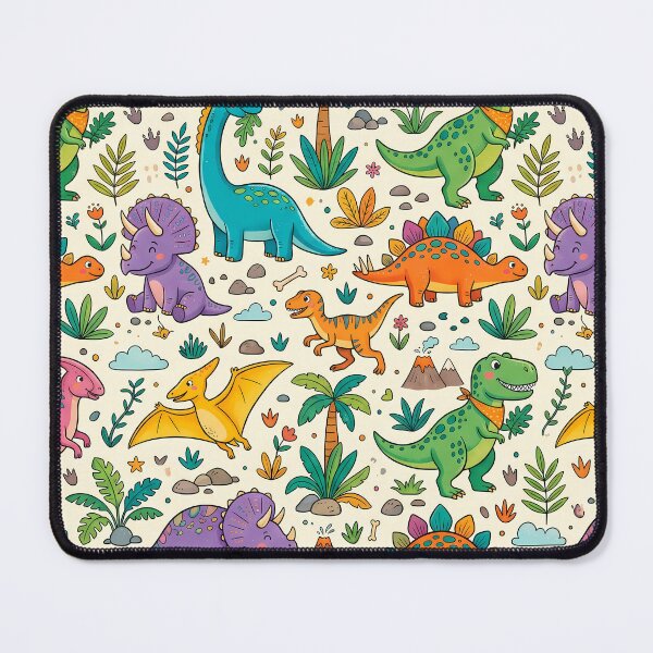 Item preview, Love Friends Dinosaurs Merging Reality Fantasy Artistic Expression designed and sold by ART ATTACK ZONE.