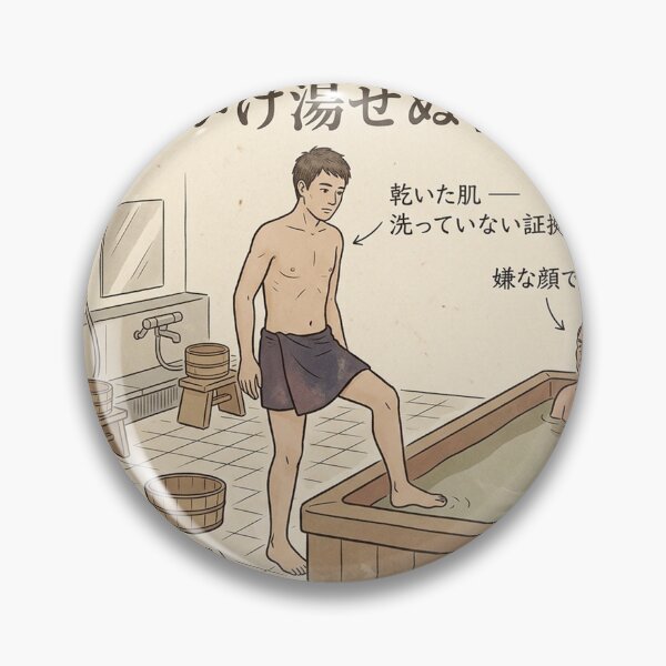 Item preview, The Unwashed Bather — Zannen Field Guide No.1 | 残念な人間図鑑 | Japanese Sento Specimen designed and sold by nurusubetei.