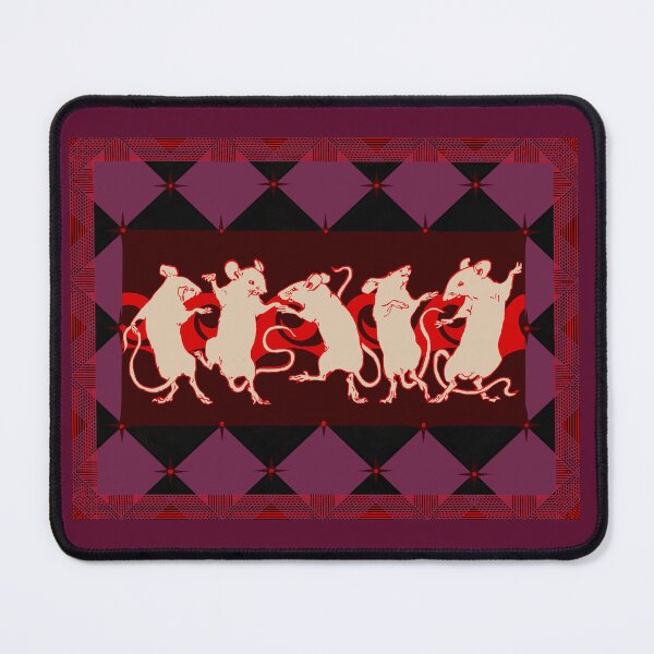 Item preview, Dancing rats / mice with vintage background  designed and sold by SiloisSlay.