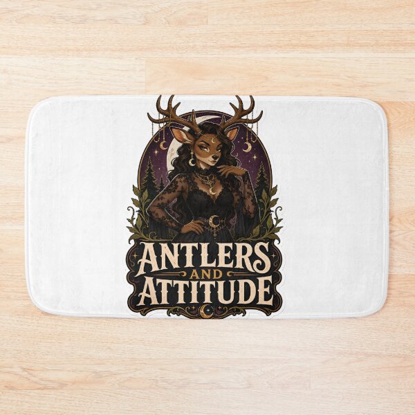 Item preview, Antlers And Attitude Goth Deer Furry designed and sold by Furrenzy.