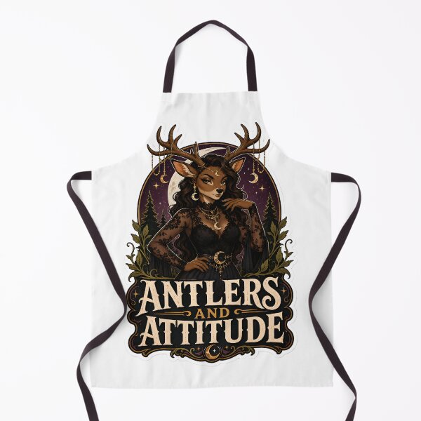 Item preview, Antlers And Attitude Goth Deer Furry designed and sold by Furrenzy.