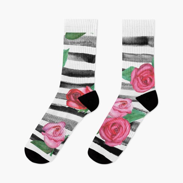 Item preview, cute striped roses  designed and sold by nora8820.