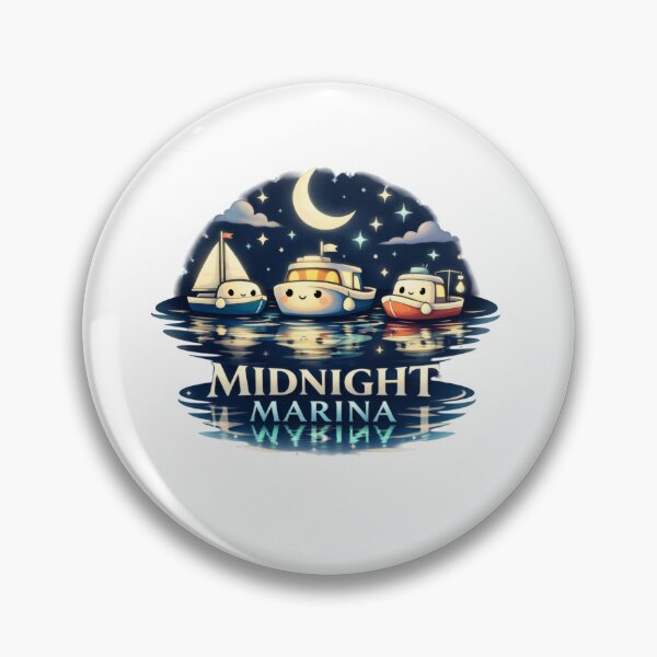 Item preview, Midnight Marina Boats designed and sold by AbanoubStore.