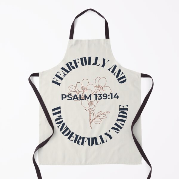 Item preview, Fearfully and Wonderfully Made Floral Typography Line Art designed and sold by ElemntCo.