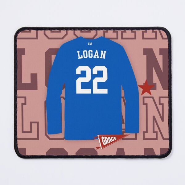 Item preview, Red Off Campus Hockey John Logan Jersey Number  designed and sold by tracynguyen23.