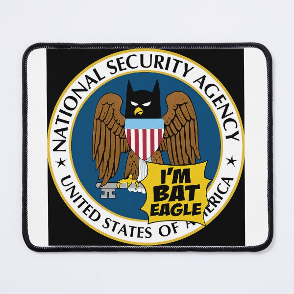 Item preview, I’M BAT EAGLE – NSA Parody Emblem (XL Edition) designed and sold by SachaMuru.