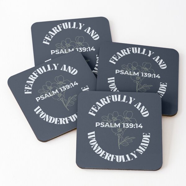 Item preview, Fearfully and Wonderfully Made - Minimalist Flowers Psalm 139:14 designed and sold by ElemntCo.