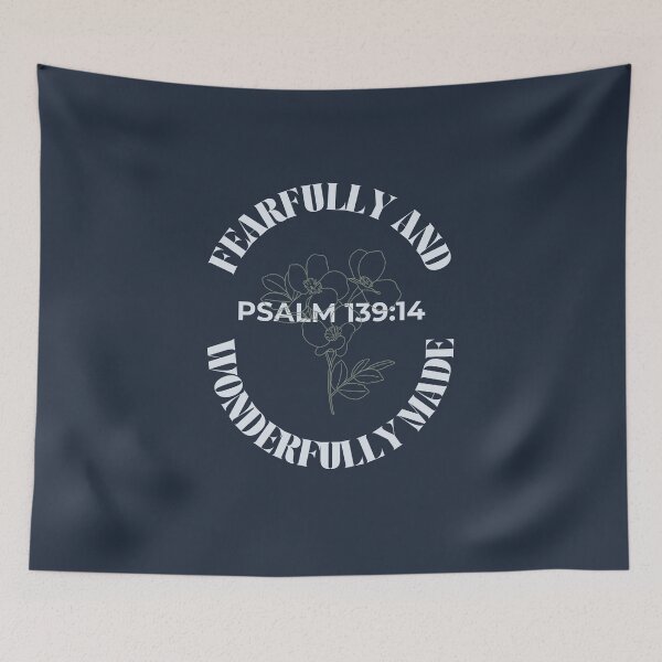 Item preview, Fearfully and Wonderfully Made - Minimalist Flowers Psalm 139:14 designed and sold by ElemntCo.