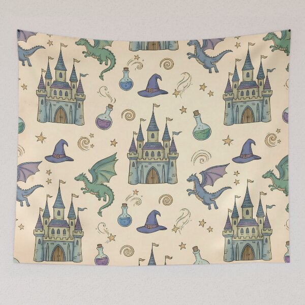 Item preview,  Dragons Magic Landscapes Merging Reality Fantasy Artistic Expression designed and sold by ART ATTACK ZONE.