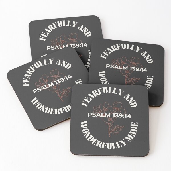Item preview, Fearfully and Wonderfully Made - Minimalist Flowers Psalm 139:14 designed and sold by ElemntCo.