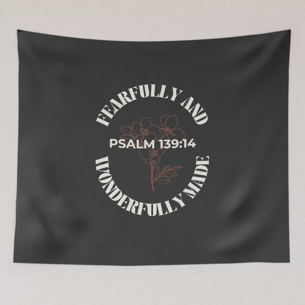 Item preview, Fearfully and Wonderfully Made - Minimalist Flowers Psalm 139:14 designed and sold by ElemntCo.