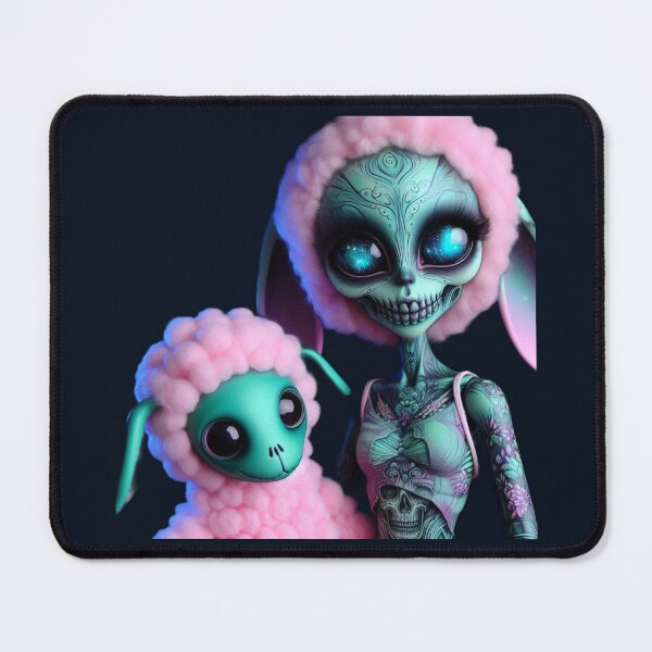 Item preview, Pastel Goth Alien and Cosmic Sheep designed and sold by LujziWorld.