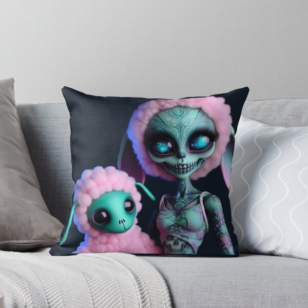 Item preview, Pastel Goth Alien and Cosmic Sheep designed and sold by LujziWorld.
