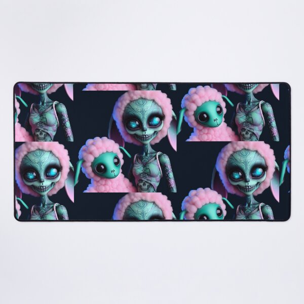 Item preview, Pastel Goth Alien and Cosmic Sheep designed and sold by LujziWorld.