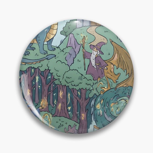 Item preview, Art Dragons Magic Landscapes Reality Fantasy Artistic Expression designed and sold by ART ATTACK ZONE.
