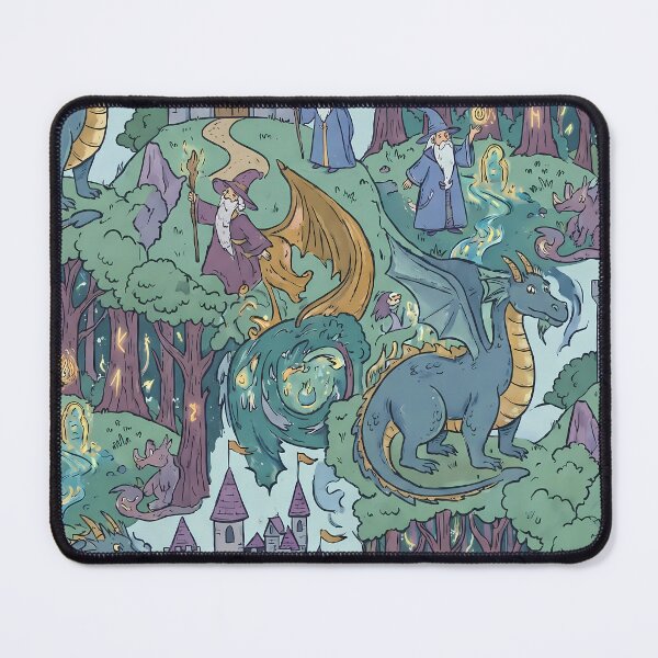 Item preview, Art Dragons Magic Landscapes Reality Fantasy Artistic Expression designed and sold by ART ATTACK ZONE.