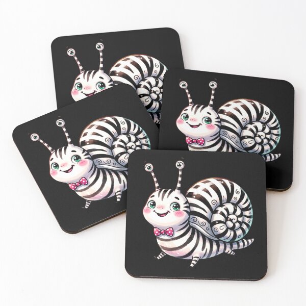 Item preview, Cute Zebra Snail with Pink Bowtie Cartoon designed and sold by ExploreAura Studio.