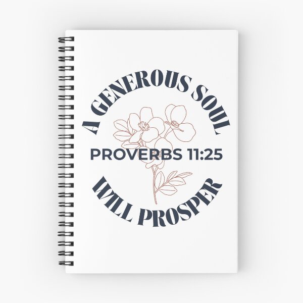 Item preview, A Generous Soul Will Prosper - Minimalist Flowers Proverbs 11:25 designed and sold by ElemntCo.