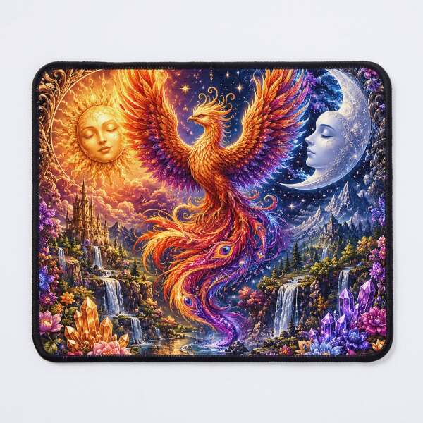 Item preview, Phoenix of Sun & Moon Fantasy Realm designed and sold by GMACgraphicsCo.