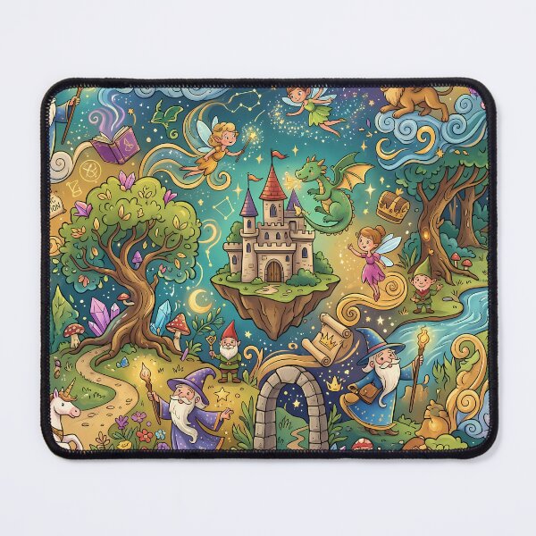 Item preview, World Dragons Magic Landscapes Reality Fantasy Artistic Expression designed and sold by ART ATTACK ZONE.