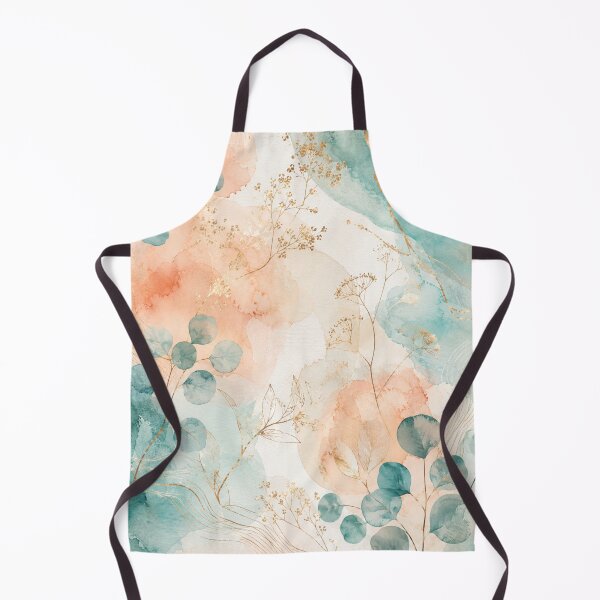 Item preview, Seafoam Serenity Veil – Modern Abstract Watercolor Botanical Illustration designed and sold by Oonward2021.