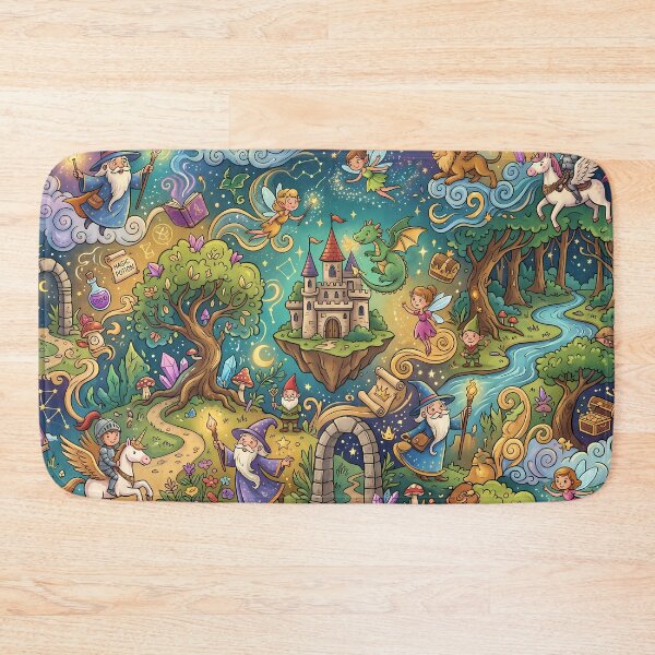 Item preview, World Dragons Magic Landscapes Reality Fantasy Artistic Expression designed and sold by ART ATTACK ZONE.