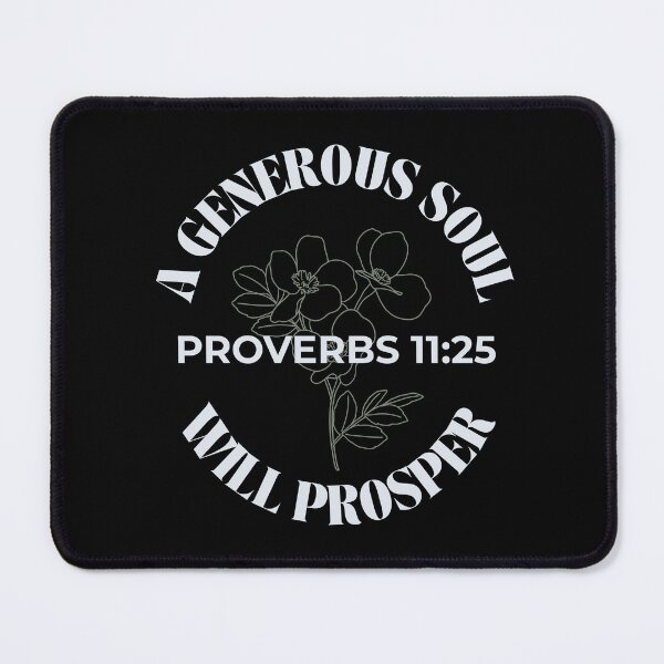 Item preview, A Generous Soul Will Prosper - Minimalist Flowers Proverbs 11:25 designed and sold by ElemntCo.