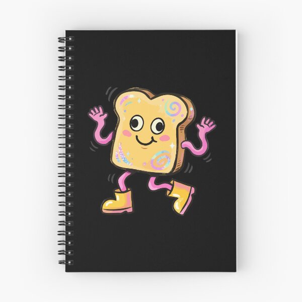 Item preview, Iridescent Swirl Happy Toast Character designed and sold by Emegan Print Art.